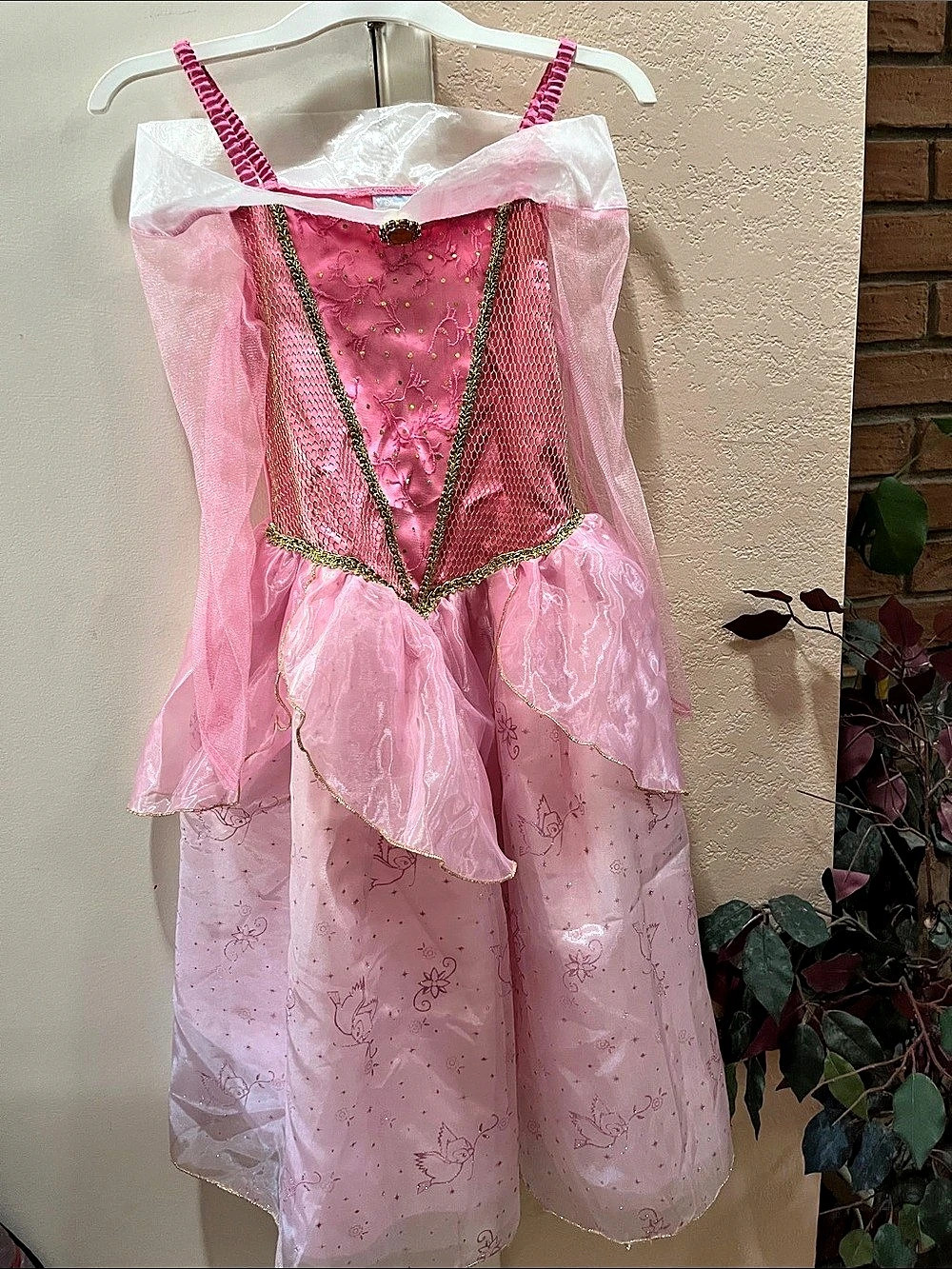 Disney Princess Aurora costume Princess Costume Pink Girls Medium NWT